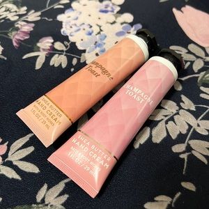 2 Bottles of Champagne Toast Shea Butter Hand Cream. Will be sold together